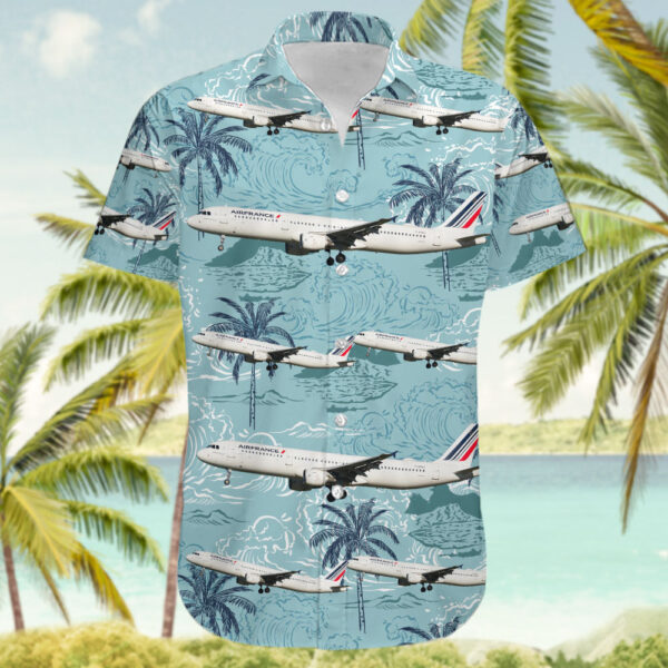 Airbus A321-212 Air France Hawaiian Shirt Airbus A321-212 Air France Hawaiian Shirt
