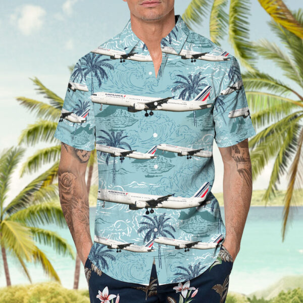 Airbus A321-212 Air France Hawaiian Shirt Airbus A321-212 Air France Hawaiian Shirt