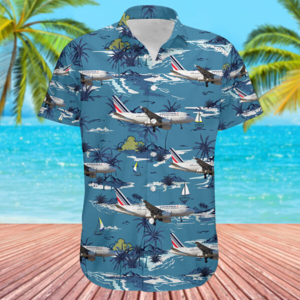 Airbus A318-111 Air France Hawaiian Shirt Airbus A318-111 Air France Hawaiian Shirt
