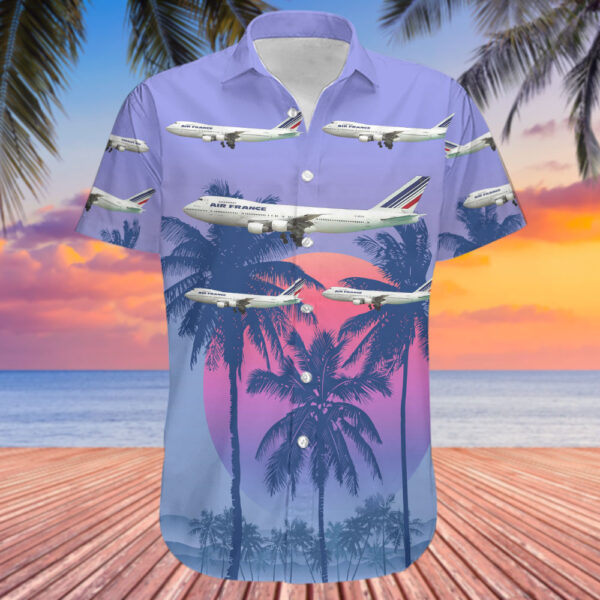 Boeing 747-228B Air France Hawaiian Shirt Boeing 747-228B Air France Hawaiian Shirt