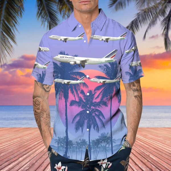 Boeing 747-228B Air France Hawaiian Shirt Boeing 747-228B Air France Hawaiian Shirt