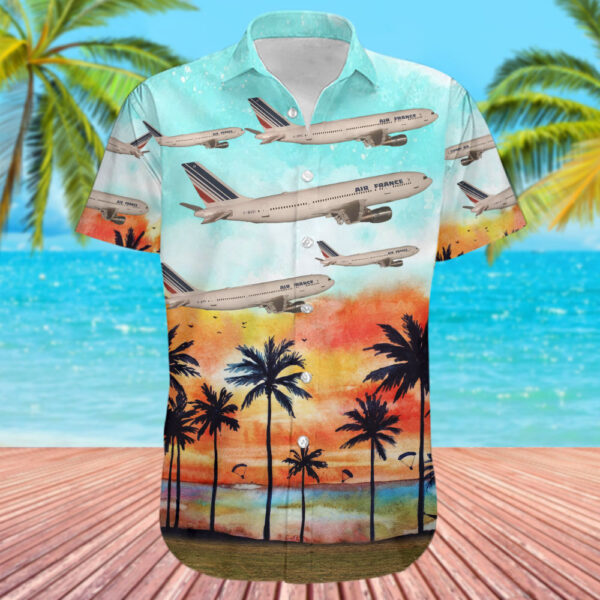 Airbus A300B4-203 Air France Hawaiian Shirt Airbus A300B4-203 Air France Hawaiian Shirt