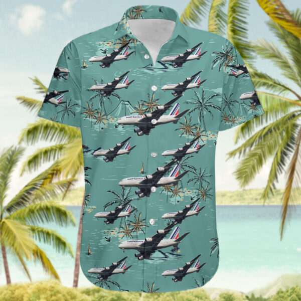 Airbus A380-861 Air France Hawaiian Shirt Airbus A380-861 Air France Hawaiian Shirt