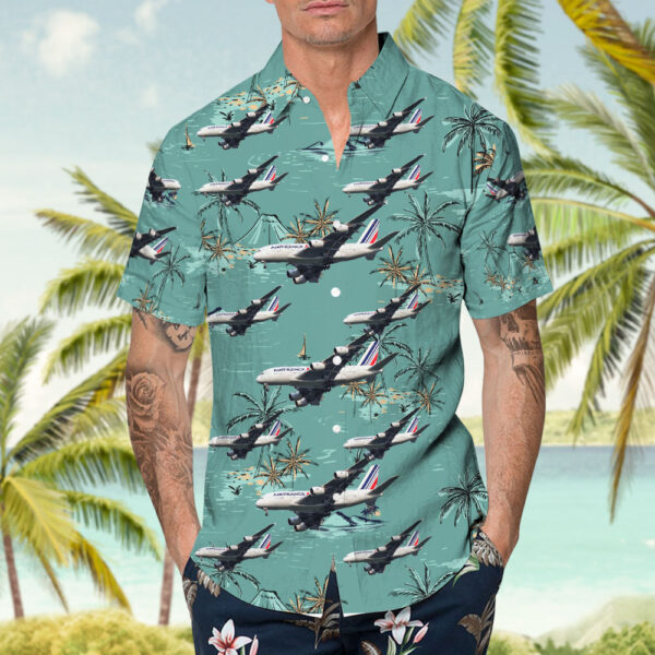 Airbus A380-861 Air France Hawaiian Shirt Airbus A380-861 Air France Hawaiian Shirt
