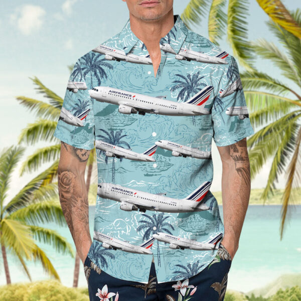 Airbus A319-111 Air France Hawaiian Shirt Airbus A319-111 Air France Hawaiian Shirt