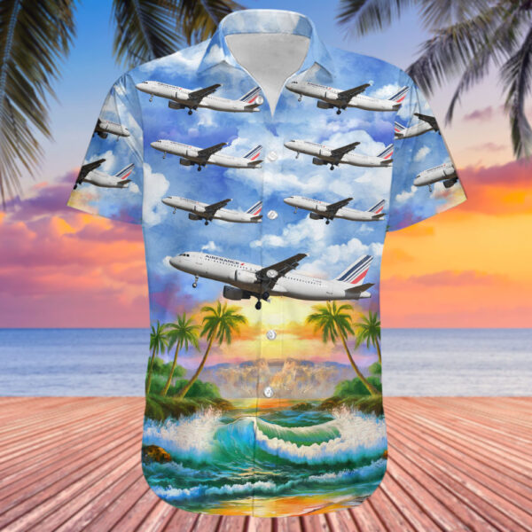 Airbus A320-214 Air France Hawaiian Shirt Airbus A320-214 Air France Hawaiian Shirt