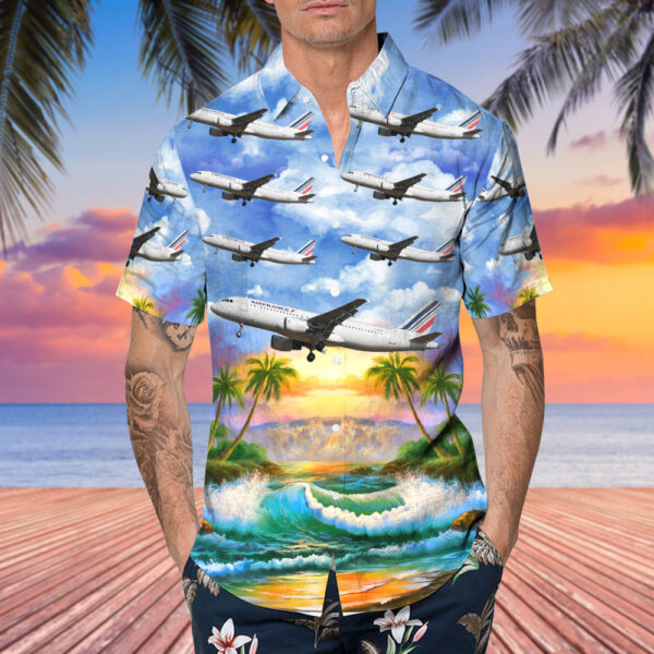 Airbus A320-214 Air France Hawaiian Shirt Airbus A320-214 Air France Hawaiian Shirt