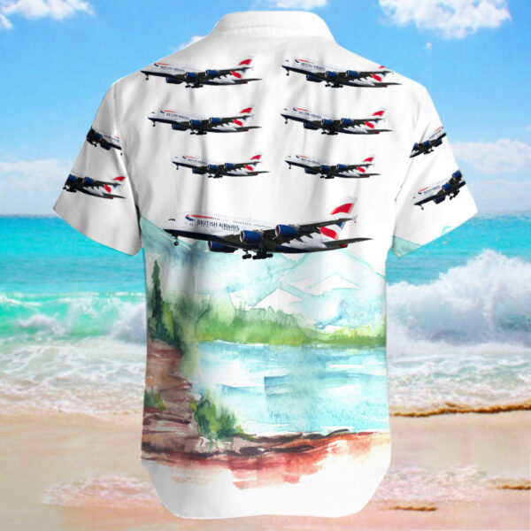Airbus A380-841 British Airways Hawaiian Shirt Airbus A380-841 British Airways Hawaiian Shirt