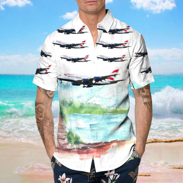 Airbus A380-841 British Airways Hawaiian Shirt Airbus A380-841 British Airways Hawaiian Shirt