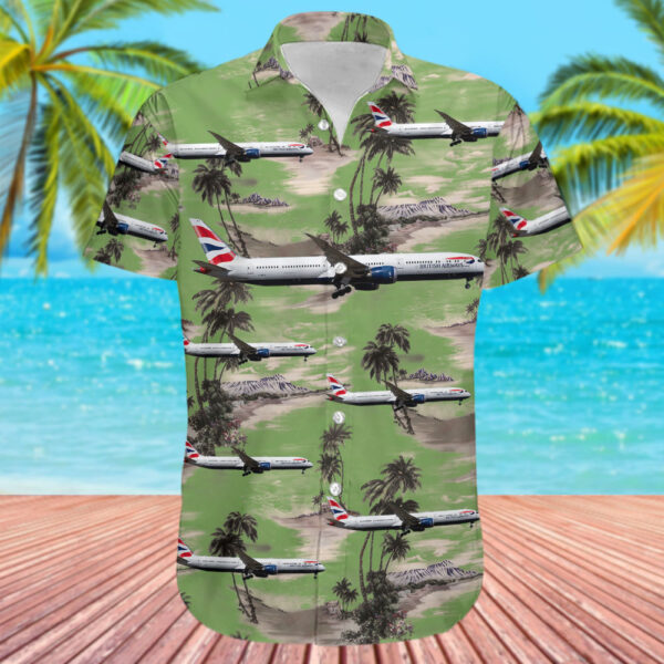Boeing 787-10 Dreamliner British Airways Hawaiian Shirt Boeing 787-10 Dreamliner British Airways Hawaiian Shirt