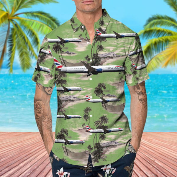 Boeing 787-10 Dreamliner British Airways Hawaiian Shirt Boeing 787-10 Dreamliner British Airways Hawaiian Shirt