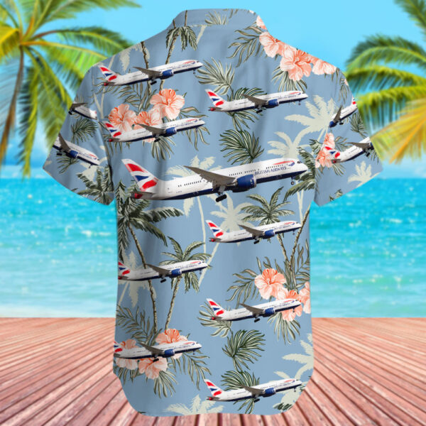 Boeing 787-8 Dreamliner British Airways Hawaiian Shirt Boeing 787-8 Dreamliner British Airways Hawaiian Shirt