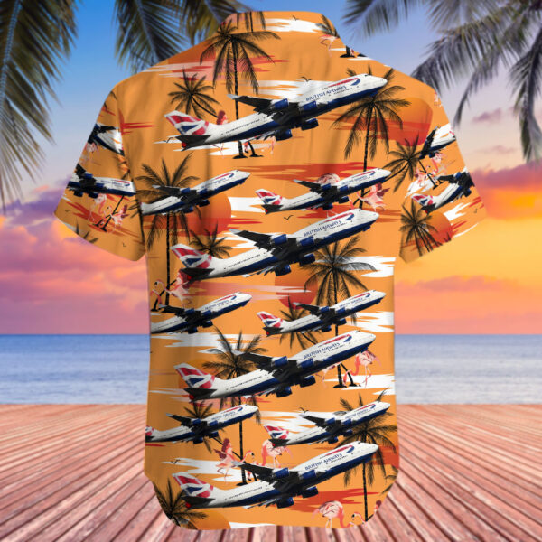 Boeing 747-436 British Airways Hawaiian Shirt Boeing 747-436 British Airways Hawaiian Shirt