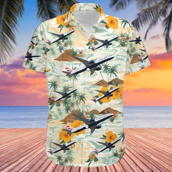 Boeing 787-9 Dreamliner British Airways Hawaiian Shirt Boeing 787-9 Dreamliner British Airways Hawaiian Shirt