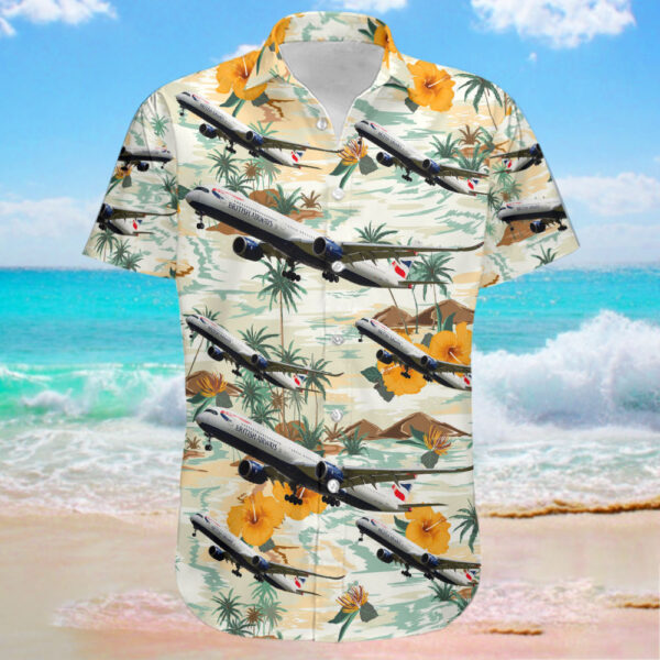 Airbus A350-1041 British Airways Hawaiian Shirt Airbus A350-1041 British Airways Hawaiian Shirt