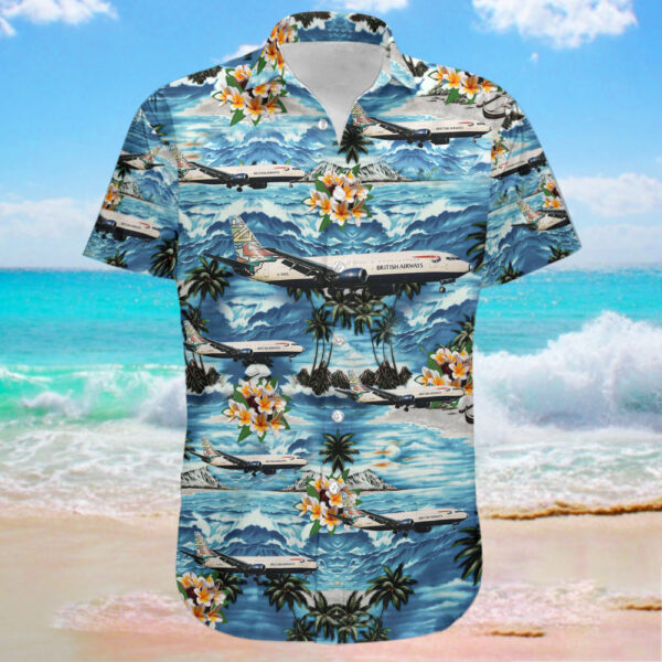 Boeing 737-436 British Airways Hawaiian Shirt Boeing 737-436 British Airways Hawaiian Shirt
