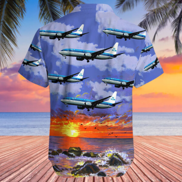 Boeing 737-8K2 KLM Royal Dutch Airlines Hawaiian Shirt Boeing 737-8K2 KLM Royal Dutch Airlines Hawaiian Shirt