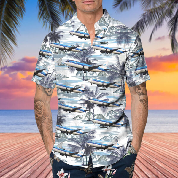 Boeing 737-406 KLM Royal Dutch Airlines Hawaiian Shirt Boeing 737-406 KLM Royal Dutch Airlines Hawaiian Shirt