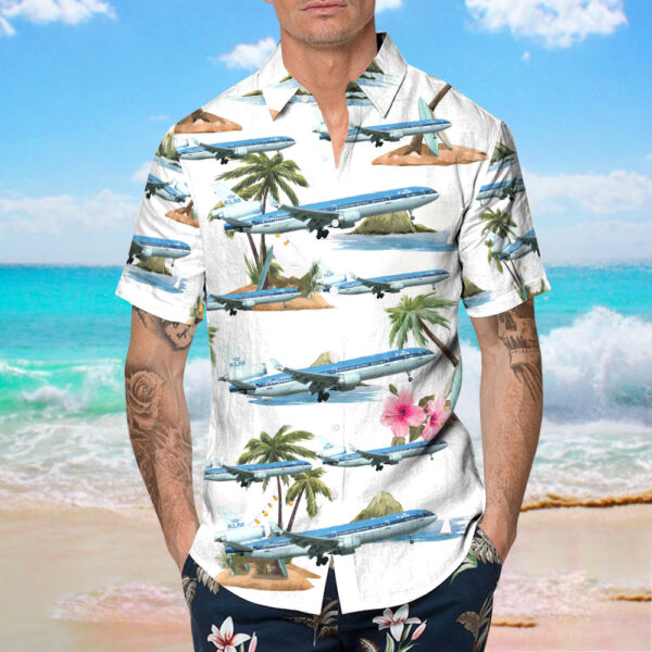 McDonnell Douglas MD-11 KLM Royal Dutch Airlines Hawaiian Shirt McDonnell Douglas MD-11 KLM Royal Dutch Airlines Hawaiian Shirt