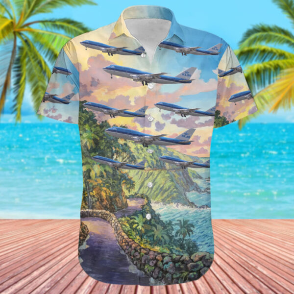 Boeing 747-206B(SUD) KLM Royal Dutch Airlines Hawaiian Shirt Boeing 747-206B(SUD) KLM Royal Dutch Airlines Hawaiian Shirt