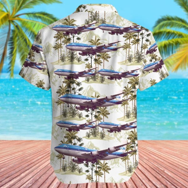 Boeing 747-206B(M)(SUD) KLM Royal Dutch Airlines Hawaiian Shirt Boeing 747-206B(M)(SUD) KLM Royal Dutch Airlines Hawaiian Shirt
