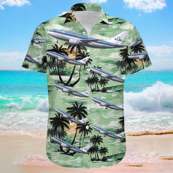Airbus A310-203 KLM Royal Dutch Airlines Hawaiian Shirt Airbus A310-203 KLM Royal Dutch Airlines Hawaiian Shirt