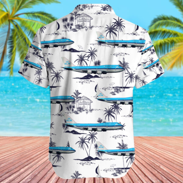 Boeing 747-406(M) KLM Royal Dutch Airlines Hawaiian Shirt Boeing 747-406(M) KLM Royal Dutch Airlines Hawaiian Shirt