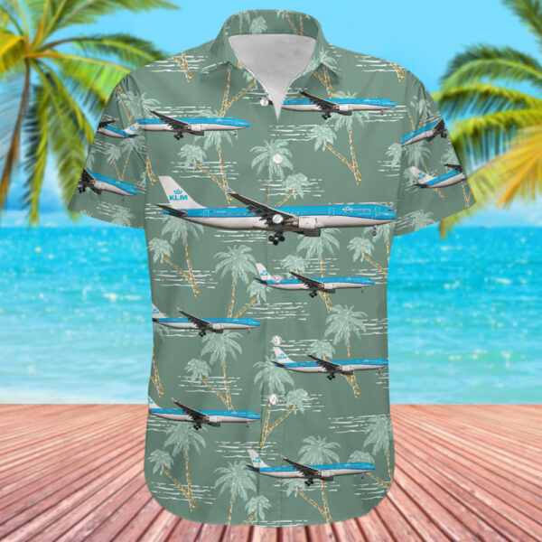 Airbus A330-303 KLM Royal Dutch Airlines Hawaiian Shirt Airbus A330-303 KLM Royal Dutch Airlines Hawaiian Shirt