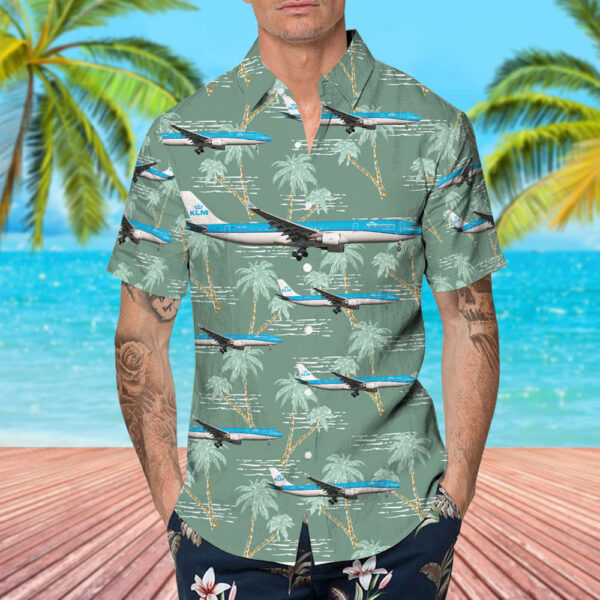Airbus A330-303 KLM Royal Dutch Airlines Hawaiian Shirt Airbus A330-303 KLM Royal Dutch Airlines Hawaiian Shirt