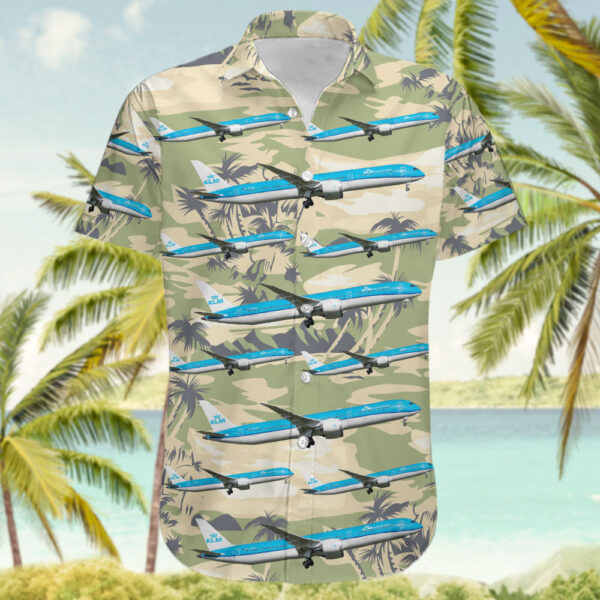 Boeing 787-10 Dreamliner KLM Royal Dutch Airlines Hawaiian Shirt Boeing 787-10 Dreamliner KLM Royal Dutch Airlines Hawaiian Shirt