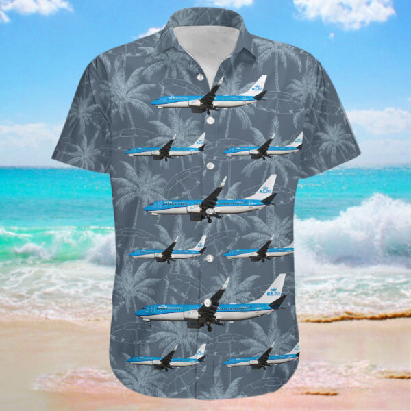 Boeing 737-8BK KLM Royal Dutch Airlines Hawaiian Shirt