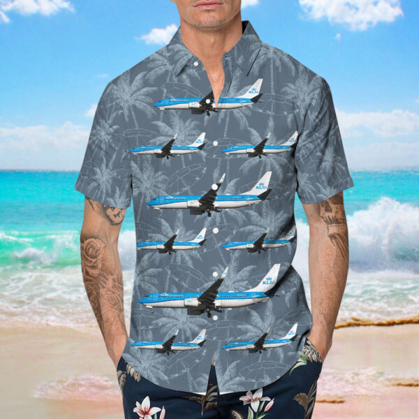 Boeing 737-8BK KLM Royal Dutch Airlines Hawaiian Shirt