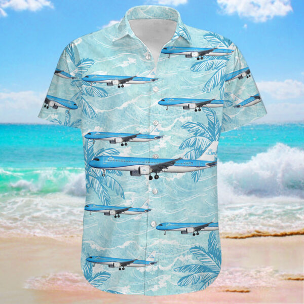 Airbus A321-252NX KLM Royal Dutch Airlines Hawaiian Shirt Airbus A321-252NX KLM Royal Dutch Airlines Hawaiian Shirt