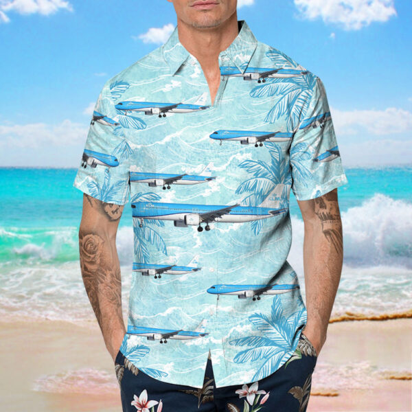 Airbus A321-252NX KLM Royal Dutch Airlines Hawaiian Shirt Airbus A321-252NX KLM Royal Dutch Airlines Hawaiian Shirt