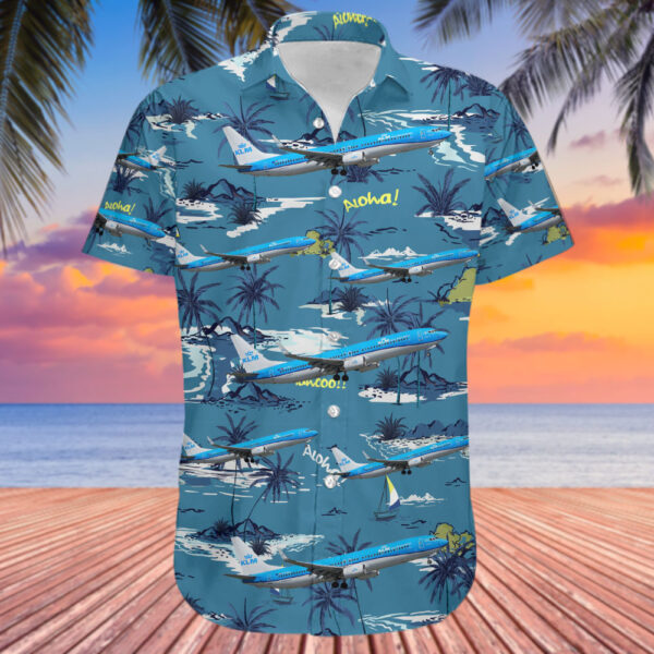 Boeing 737-9K2 KLM Royal Dutch Airlines Hawaiian Shirt Boeing 737-9K2 KLM Royal Dutch Airlines Hawaiian Shirt