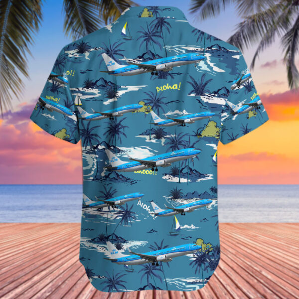 Boeing 737-9K2 KLM Royal Dutch Airlines Hawaiian Shirt Boeing 737-9K2 KLM Royal Dutch Airlines Hawaiian Shirt