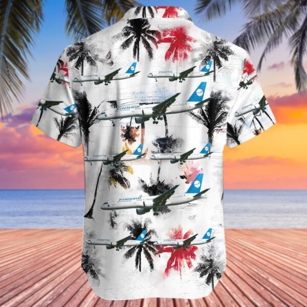 Boeing 757-2Q8 Finnair Hawaiian Shirt Boeing 757-2Q8 Finnair Hawaiian Shirt