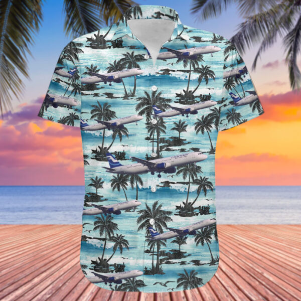 Airbus A321-211 Finnair Hawaiian Shirt Airbus A321-211 Finnair Hawaiian Shirt