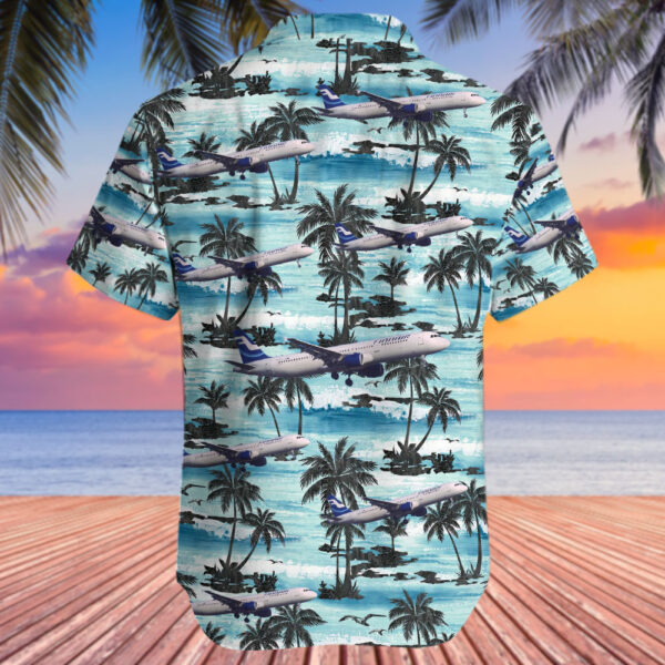 Airbus A321-211 Finnair Hawaiian Shirt Airbus A321-211 Finnair Hawaiian Shirt