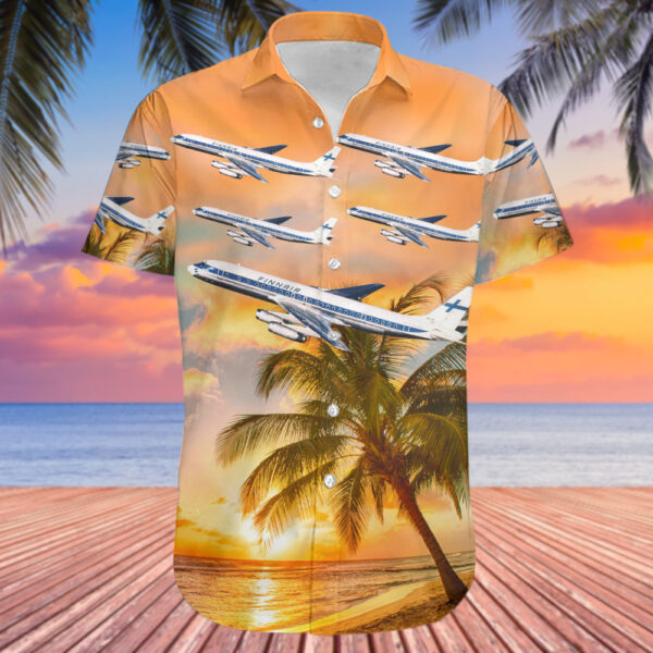 Douglas DC-8-62(CF) Finnair Hawaiian Shirt Douglas DC-8-62(CF) Finnair Hawaiian Shirt
