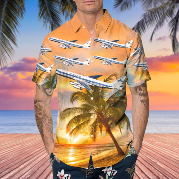 Douglas DC-8-62(CF) Finnair Hawaiian Shirt Douglas DC-8-62(CF) Finnair Hawaiian Shirt