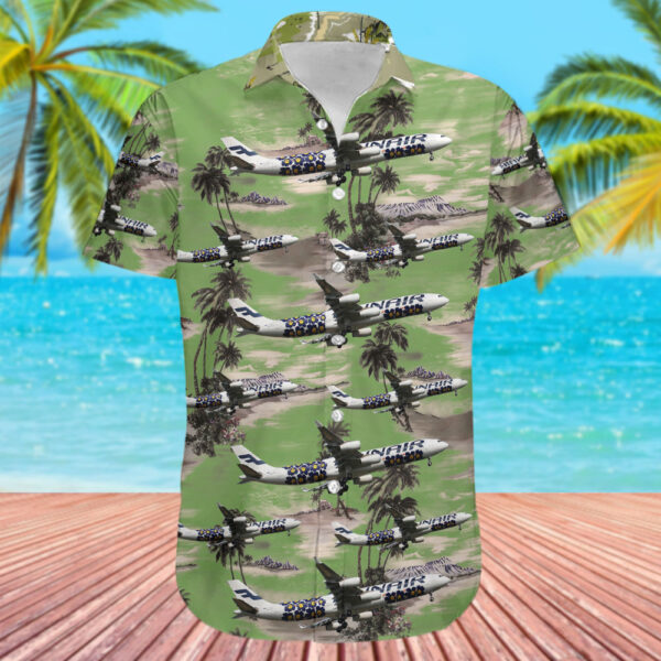 Airbus A340-313E Finnair Hawaiian Shirt Airbus A340-313E Finnair Hawaiian Shirt