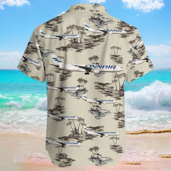 Airbus A330-302 Finnair Hawaiian Shirt Airbus A330-302 Finnair Hawaiian Shirt