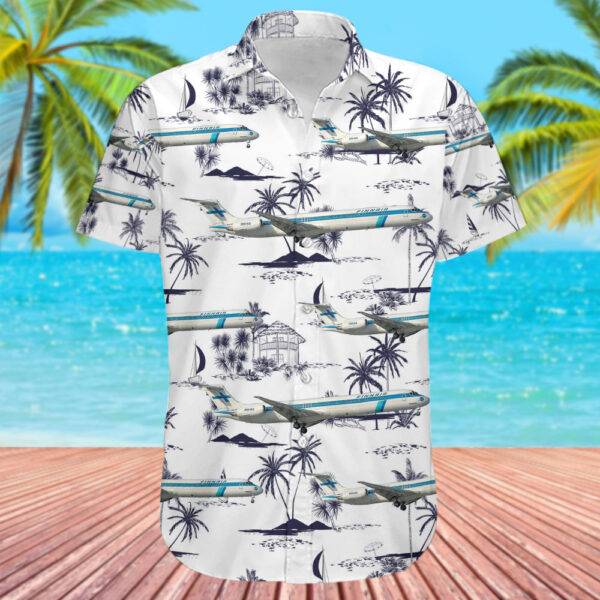 McDonnell Douglas MD-83 Finnair Hawaiian Shirt McDonnell Douglas MD-83 Finnair Hawaiian Shirt