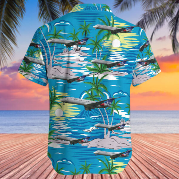 McDonnell Douglas MD-87 Scandinavian Airlines (SAS) Hawaiian Shirt McDonnell Douglas MD-87 Scandinavian Airlines (SAS) Hawaiian Shirt