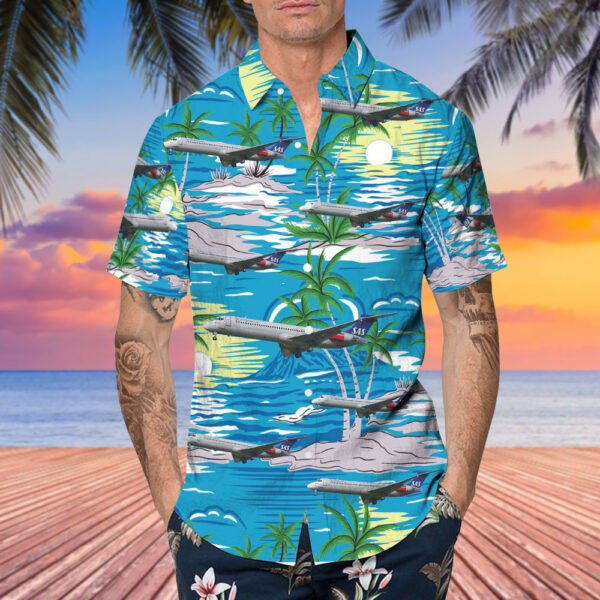 McDonnell Douglas MD-87 Scandinavian Airlines (SAS) Hawaiian Shirt McDonnell Douglas MD-87 Scandinavian Airlines (SAS) Hawaiian Shirt