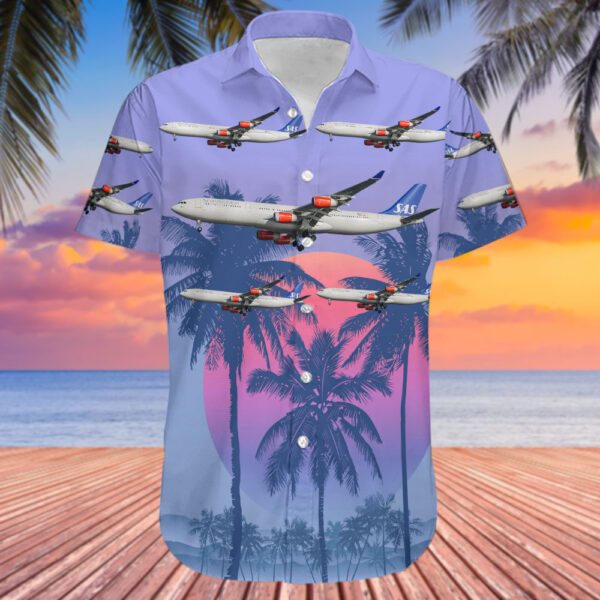 Airbus A340-313X Scandinavian Airlines (SAS) Hawaiian Shirt Airbus A340-313X Scandinavian Airlines (SAS) Hawaiian Shirt