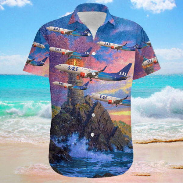 Boeing 737-86N Scandinavian Airlines (SAS) Hawaiian Shirt Boeing 737-86N Scandinavian Airlines (SAS) Hawaiian Shirt