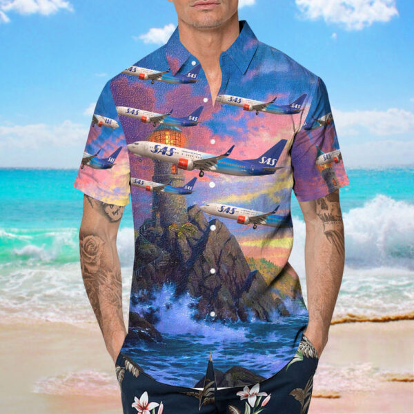 Boeing 737-86N Scandinavian Airlines (SAS) Hawaiian Shirt Boeing 737-86N Scandinavian Airlines (SAS) Hawaiian Shirt