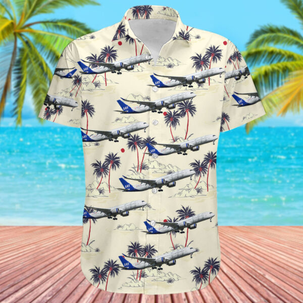 Airbus A350-941 Scandinavian Airlines (SAS) Hawaiian Shirt Airbus A350-941 Scandinavian Airlines (SAS) Hawaiian Shirt